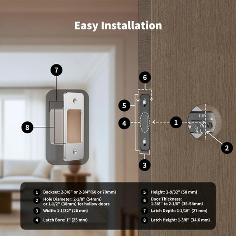 Diagram of Ultra Secure UWB Smart Lock With Matter Over Thread Delivers Effortless Access Through Auto Unlock, Apple Home Key, Fingerprint.