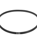 Black rubber belt displayed against white background.