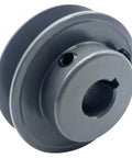 V Belt Pulley 2.5 Inch Outer Diameter Five Eighths Inch Fixed Bore 1 Groove Cast Iron For A 3L 4L V Belts