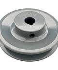 Single Groove V Belt Pulley Three Point Seven Five Inch Outside Diameter Grey Cast Iron Fixed Bore For Five Eighth Inch Shaft A Belt Section 4L Compatible V Belt Sheave Durable Corrosion Resistant For Heavy Duty Shop Use.