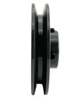 Side view of 4.25 Inch V Belt Pulley For 5/8 Inch Bore Shaft One Groove Cast Iron V-Belt Sheave For A AX 3L 4L Belts, AK4458 Pulley