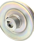 V Belt Pulley With 5/8 Inch Bore And 4 Inch Outside Diameter Heavy Duty Split Steel Construction Ideal Replacement For Lawn And Garden