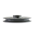 Side view of Single Groove V Belt Pulley 5.95 Inch Outer Diameter With Five Eighth Inch Bore Cast Iron Fixed Bore for industrial use