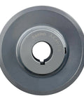 Top view of 7/8 Inch Bore V Belt Pulley With 3.95 Inch Outside Diameter One Groove Cast Iron Sheave For A AX 3L 4L V Belts AK4178 Pulley.