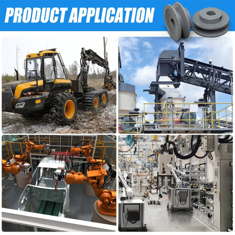 Single Groove V Belt Pulley For V-Belt Drive Systems applications in machinery, construction, and industrial environments.