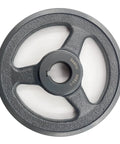AK61-1 Saelno 1 Inch Bore V Belt Pulley 5.95 Inch OD Beefy Cast Iron Motor Pulley Front View