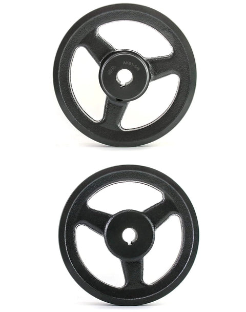 Single Groove V Belt Pulley 5.95 Inch Outer Diameter With Five Eighth Inch Bore Cast Iron Fixed Bore For V Belt 4L A AX Belts