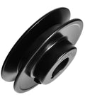 Single Groove V Belt Pulley For A AX 3L 4L Belts, Three Quarter Inch Bore, Three Inch Outer Diameter, Cast Iron Construction, No Bushing Needed