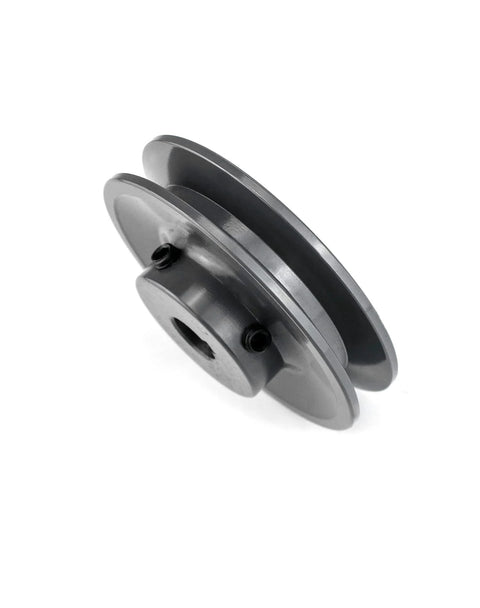 3.75 Inch V Belt Pulley With One Groove Fixed Bore Five Eighths Inch Cast Iron For V Belt 4L A AX Belt Sections Anti Corrosion