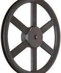 FHP V Belt Sheave 3/4 Bore 1 Groove for 3L 4L Belt Section Gray Cast Iron with Set Screw, Side View