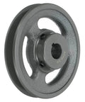 V Belt Sheave 4.75 Inch Outer Diameter Three Quarter Inch Bore Single Groove For 4L And A Belts Cast Iron Bored To Size