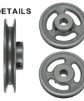 V Belt Sheave 4.75 Inch Outer Diameter Three Quarter Inch Bore Single Groove For 4L And A Belts Cast Iron Bored To Size