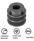 V Belt Sheave Double Groove Web Type Outer Diameter 2 Inch Bore 3/4 Inch Cast Iron Bored-To-Size, corrosion resistant, sturdy