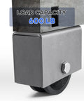 V Groove Cast Iron Wheel With Weldable Box For Sliding Gates And Rolling Doors, 4 By 1.5 Inch Wheel, 600 lb load capacity