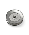 V-Groove Drive Pulley 4 Inch Outside Diameter 3/4 Inch Bore Heavy Duty Split Steel Construction With 3/16 Inch Keyway