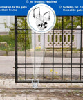 2 Pack 4" V-Groove Slide Gate Wheel Kit bolted on gate, heavy duty steel, for 2" thick inverted sliding rolling track, 3000 LBS capacity.