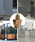 V Groove Gate Wheels 2 Inch Caster With 360 Degree Rotational Stem Heavy Duty V Track Roller For Foldable Sliding Gates