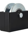 4 Inch V-Groove Gate Wheel With Welded Bracket Box And Double Bearings, Rolling Gate Caster For Inverted V-Track, Powder Coated Bracket