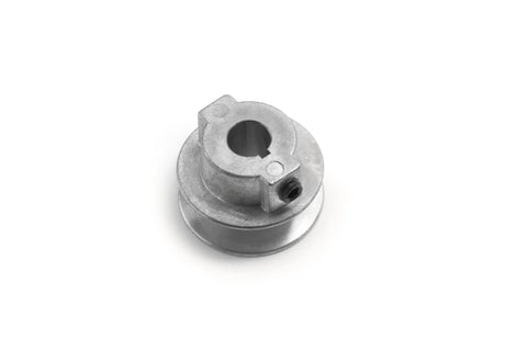Heavy Duty 1.75 Inch V Groove Drive Pulley For 4L Belts, 1/2 Inch Bore, Zinc Alloy Die Cast Z3A, top view, by Terre Products