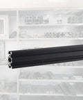 Five Pack 2040 V Slot Aluminum Extrusion 48 Inch 1220mm Long Modular Framing black extrusion on shelf