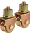 V Groove Gate Wheels 2 Inch Caster With 360 Degree Rotational Stem Heavy Duty V Track Roller For Foldable Sliding Gates Pack of 2