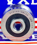 V12x45x26-30mm V Groove Track Roller Bearing With Extended Inner 4mm - VXB Ball Bearings
