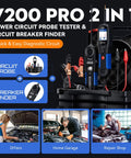 All In One Auto Circuit Tester For 12 And 24 Volt Systems With Wire Tracer Breaker Finder Tool displayed with accessories