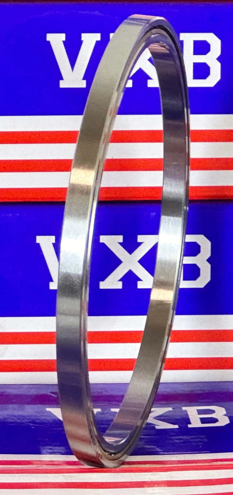 Slim Thin Section Ball Bearing 4" x 4-1/2" x 1/4" VA040CP0 chrome steel ring for precision applications.