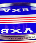 VA060XPO Thin Section Bearing ID 6" OD 6-1/2" Width 1/4" inch displayed on a blue VXB box.