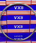 Front view of VA075CP0 Thin Section Bearing 7-1/2" x 8" x 1/4" inch with chrome steel material.
