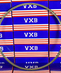 VA090CP0 Thin Section Bearing 9" x 9-1/2" x 1/4" inch displayed in front of VXB branded boxes.