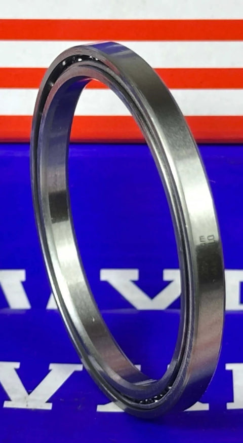 VAA17CL0 Thin Section Bearing - Slim 1.75" x 2.125" x 0.188" inch, close-up view showcasing chrome steel design.