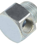 Low Profile Vacuum Adapter Fitting 3/8 Inch NPT Male to Dual 1/8 Inch NPT Female Ports Nickel Plated Brass Made in USA