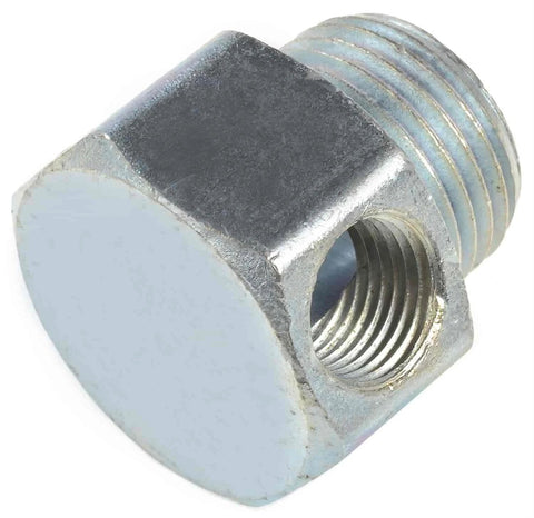 Low Profile Vacuum Adapter Fitting 3/8 Inch NPT Male to Dual 1/8 Inch NPT Female Ports Nickel Plated Brass Made in USA