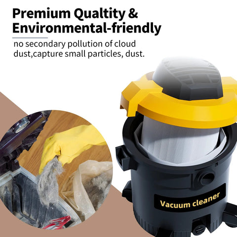 Shop Vacuum Bag Set For Five To Eight Gallon Vacuums Type E And Type H Compatible with canister filter shown