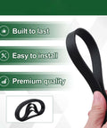 Restore strong suction and peak cleaning with this four pack of replacement vacuum belts, hand holding rubber belt, compatible with select Bissell models.
