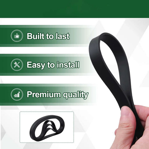 Restore strong suction and peak cleaning with this four pack of replacement vacuum belts, hand holding rubber belt, compatible with select Bissell models.