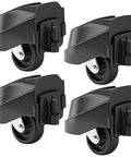 4 Pack Foot And Wheel Vacuum Caster Replacement Kit 12388 12293 for Six Gallon Nine Gallon Twelve Gallon Sixteen Gallon Wet Dry Vacuums