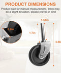 4 Pcs Wet Dry Vacuum Caster Wheels Replacement Set For Vacuum Cleaners Compatible With Dewalt Craftsman Ridgid Models