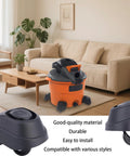 Two Piece Foot Caster Wheel Kit For 6 Gallon And 16 Gallon Wet Dry Vacuum Cleaners Including 12388 And 12293 Casters