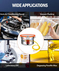 Applications of One Point Five Gallon Vacuum Chamber With Tempered Glass Lid 304 Stainless Steel Degassing Chamber in auto repair and more