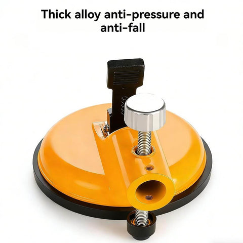 Side view of Adjustable Height Countertop Leveler Pro with thick alloy and vacuum suction grip