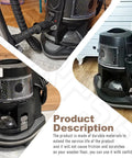 40 Mm Wheel And Plate Assembly For Vacuum D4 D4C SE E E2 Series Dollie Cart Castor Wheels installed on vacuum cleaner.