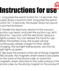 Instructions for using Vacuum Car Phone Mount Holder With Magnetic 360 Degree Rotatable Stand; setup and operation guide
