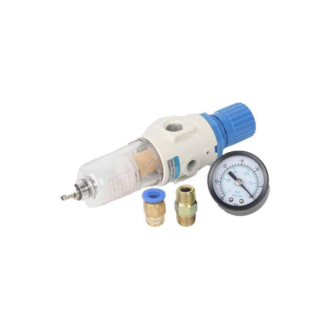 Oil Free Lab Vacuum Pump Two Stage 50 Liter Per Minute Quiet Oilless Medical Grade 110V HZW 165 components and gauge