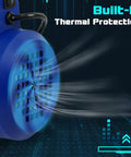 Blue Powerful 3.5 CFM Single Stage Vacuum Pump For HVAC R410A Systems with built-in thermal protection feature