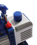 Heavy Duty Vacuum Pump And Manifold Gauge Set For AC Refrigeration Kit 110V 180W One Quarter HP, cast iron close-up
