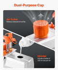 Pro Grade Two Stage Rotary Vane HVAC Vacuum Pump oil inlet filling and dual-purpose cap for AC maintenance
