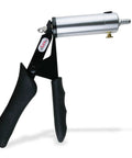 Ultima Vacuum Pump Handle With Aluminum Chamber And Black Padded Rubber Grips, Durable Alloy Construction, Side View
