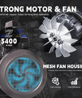 Heavy Duty 14 CFM Vacuum Pump 1 HP Dual Stage Rotary Vane With Mesh Fan Housing and Strong Copper Motor For HVAC Auto Systems